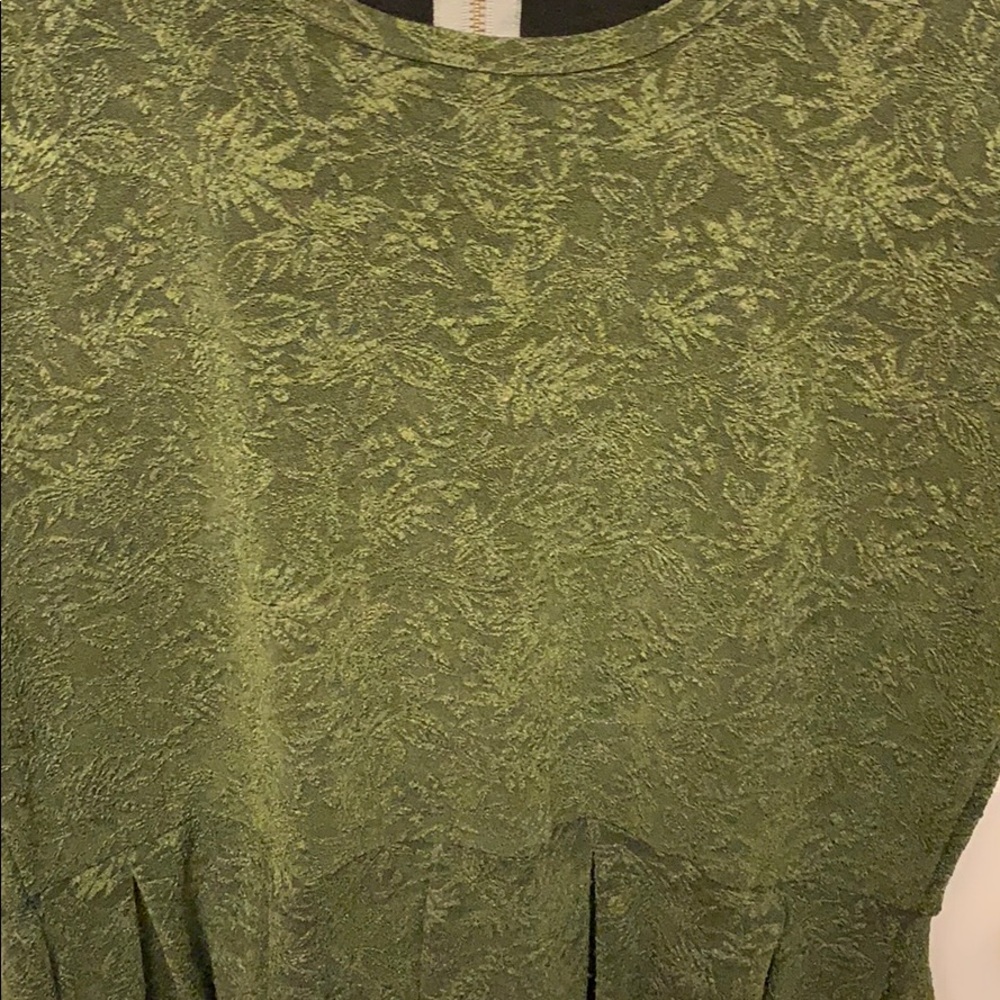 Lularoe Fancy Amelia in Green w/ Pockets 3XL DEAL
